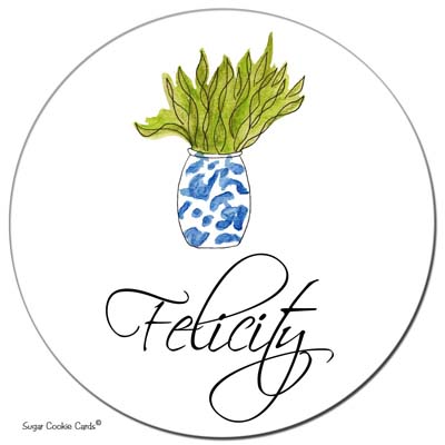 Sugar Cookie Gift Stickers - Peace Lily Sugar Cookie Gift Stickers - Peace Lily